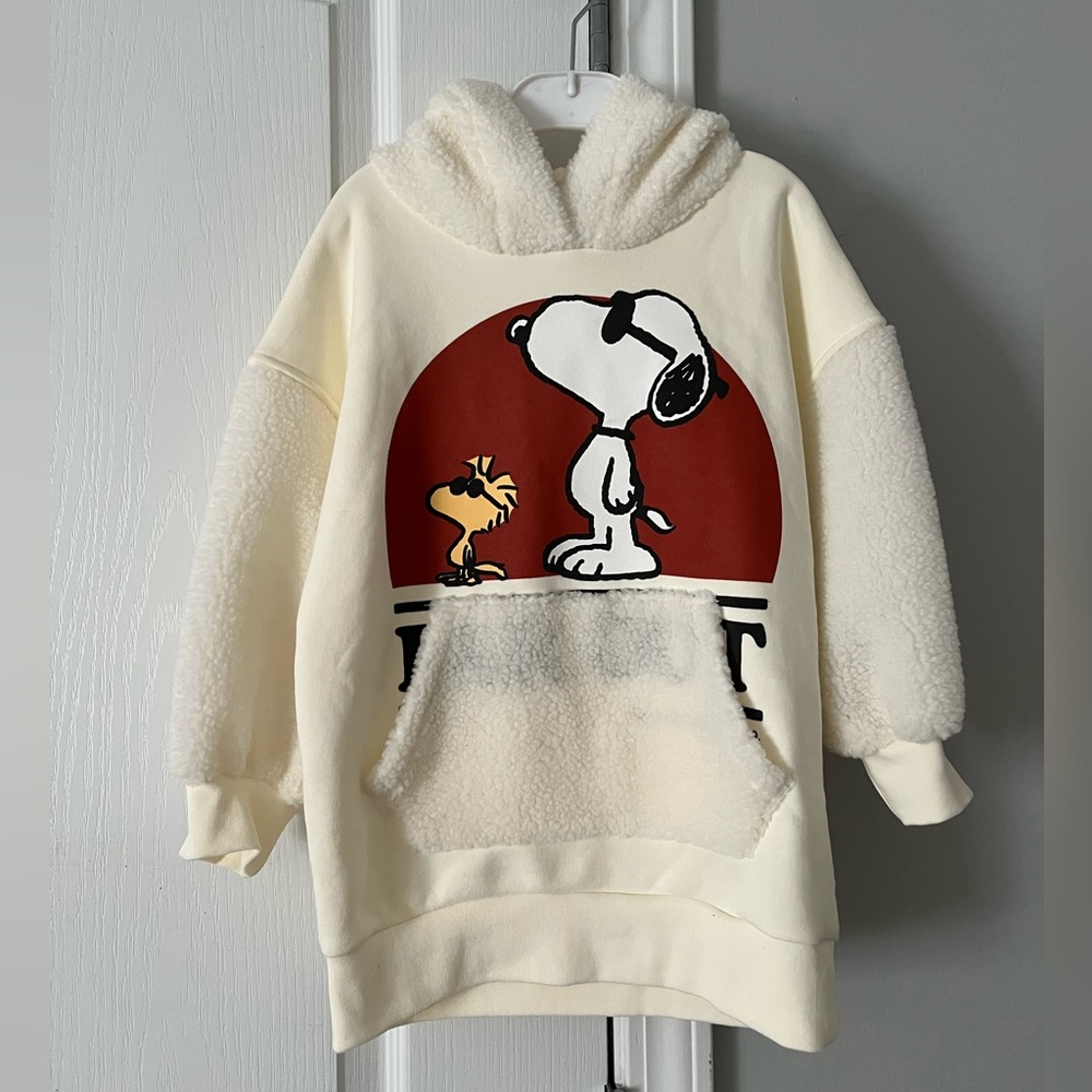 ICEBERG Snoopy Sherpa Hoodie 104/110 New!!